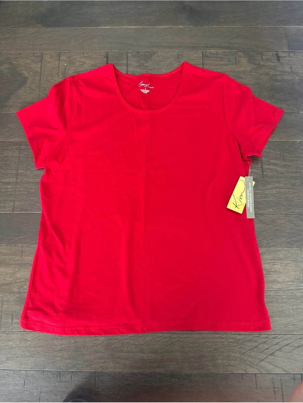 Kim Rogers Women’s Bright Red Short Sleeve Crew Neck Tee